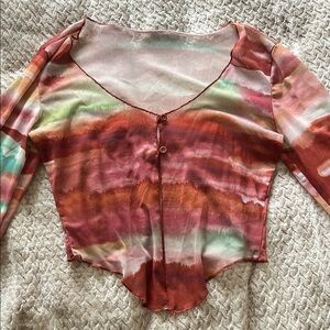 Multicolor Tie-Dye Women's Top